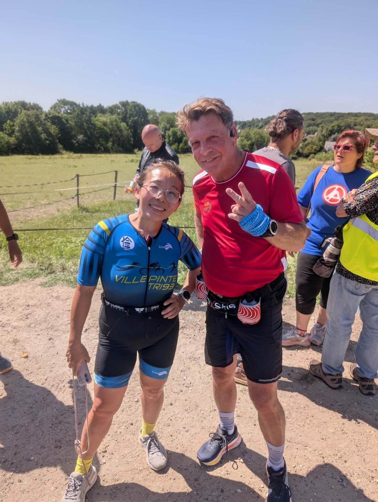 Participants réunis après le Trail Nature de Coubron